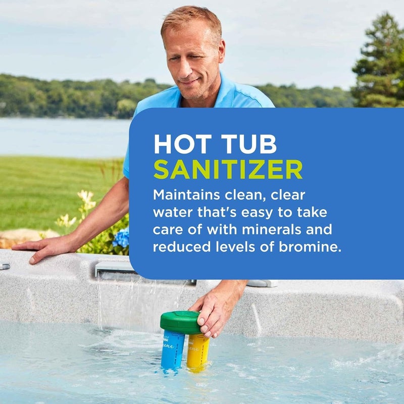 Frog Serene Floating System for Hot Tubs - Quick & Easy Prefilled Hot Tub Sanitizer - Hot Tub Maintenance System with Sanitizing Minerals & Bromine - Starter Bundle - Image 5